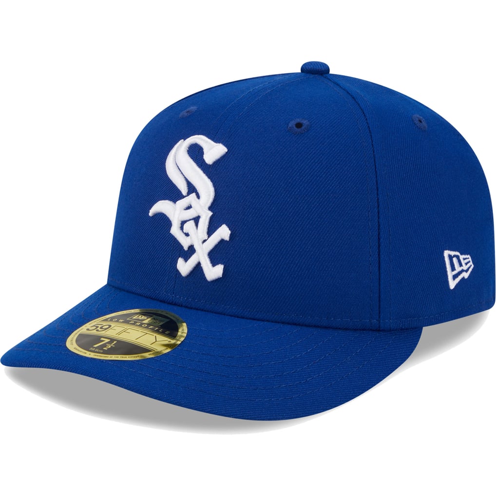  Chicago White Sox New Era White Logo Low Profile 59FIFTY Fitted Hat - Royal